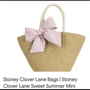 Stoney Clover lane woven beachbag